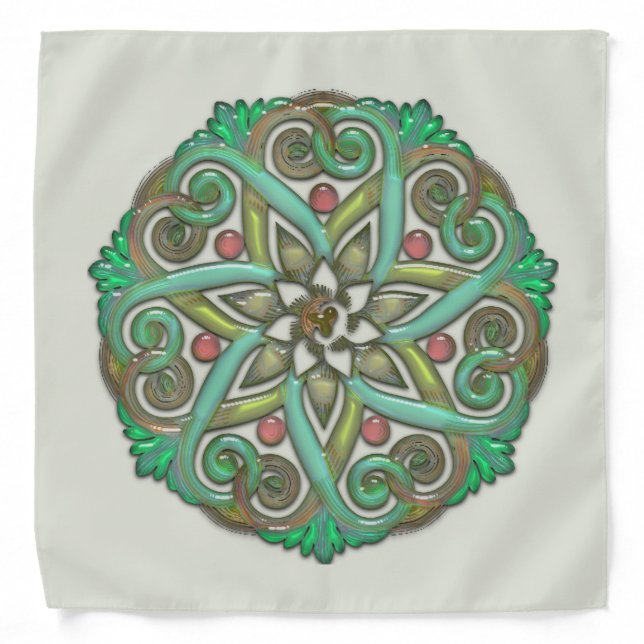 Star  Mandala Pealescent Bandana (Front)