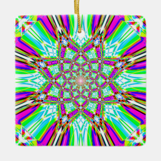 Star Mandela - Two Color Schemes Ceramic Ornament