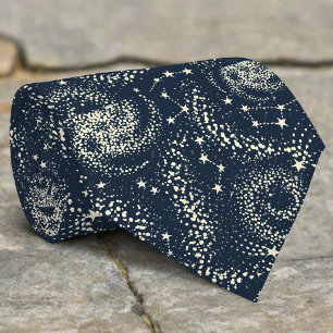 Star Map Constellations Symbol Spaceastrology Neck Tie
