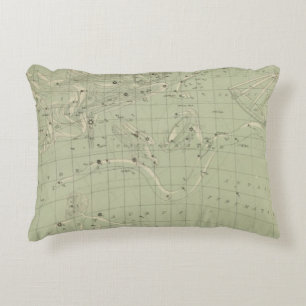 Star map decorative pillow