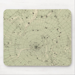 Star map of North polar region Mouse Pad
