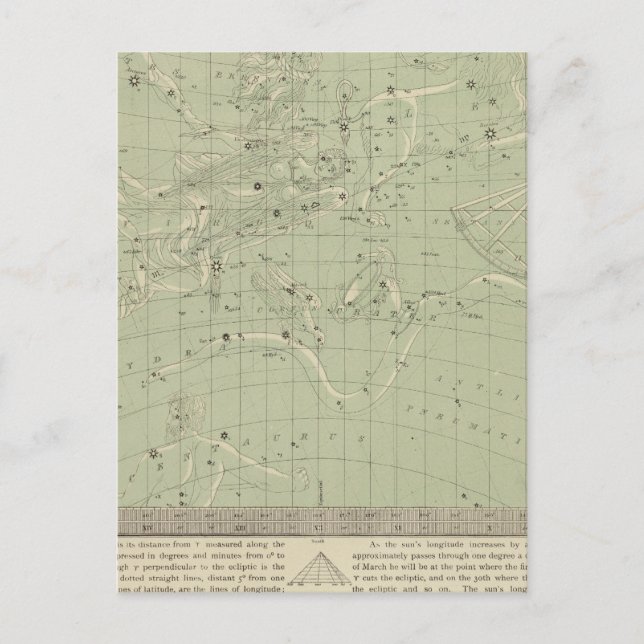 Star map postcard (Front)