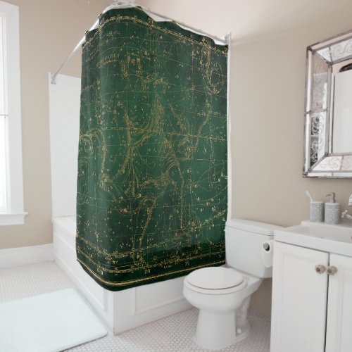 Star Map Shower Curtain