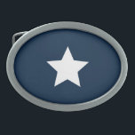 Star Mark Navy Blue Oval Belt Buckle<br><div class="desc">Upgrade your wardrobe with this Star Mark Navy Blue Oval Belt Buckle. Featuring a sleek oval shape and striking star design, it adds a touch of style to any outfit. Durable and easy to attach to standard belts, it’s perfect for both casual and dressy occasions. Combine practicality with standout fashion...</div>