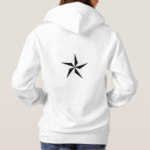Star mark standout back artwork made for hoodie
