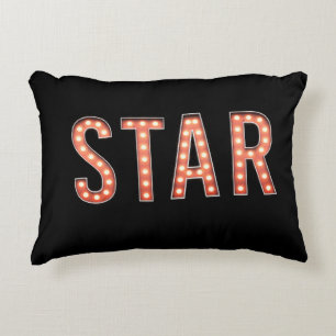 STAR Marquee Lights Accent Pillow