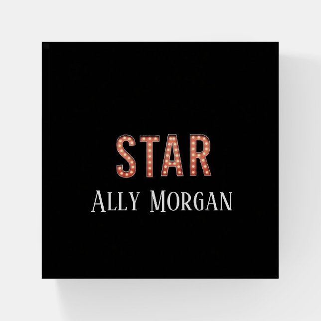 STAR Marquee Lights Paperweight (Front)
