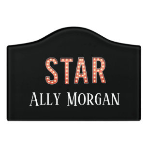 STAR Marquee Lights Personalized Door Sign