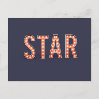 STAR Marquee Lights Postcard