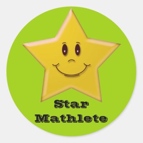 Star Mathlete Sticker