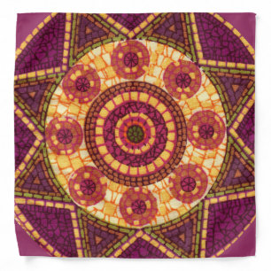 Star Mosaic Mandala Bandana