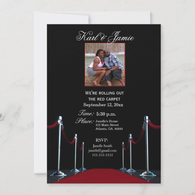 Star movie theater invitation (Front)