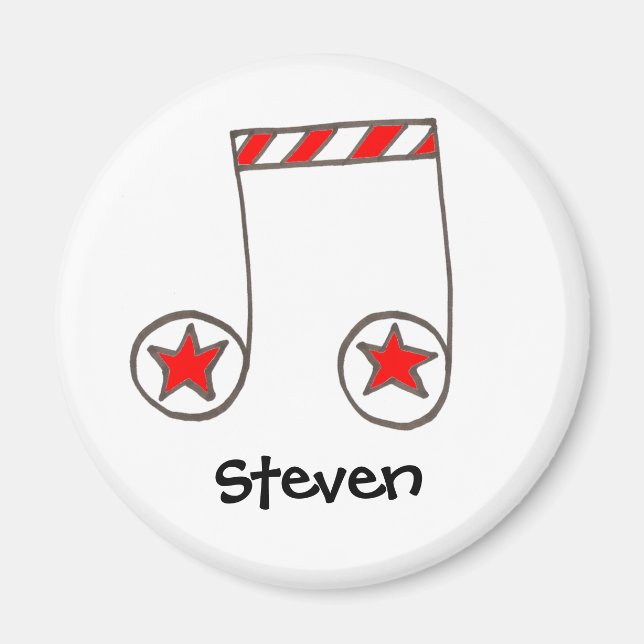 Star Musical Note Magnet (Front)