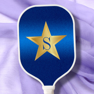 Star Navy Blue Pickleball Star Player Monogram
