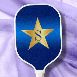 Star Navy Blue Pickleball Star Player Monogram Pickleball Paddle