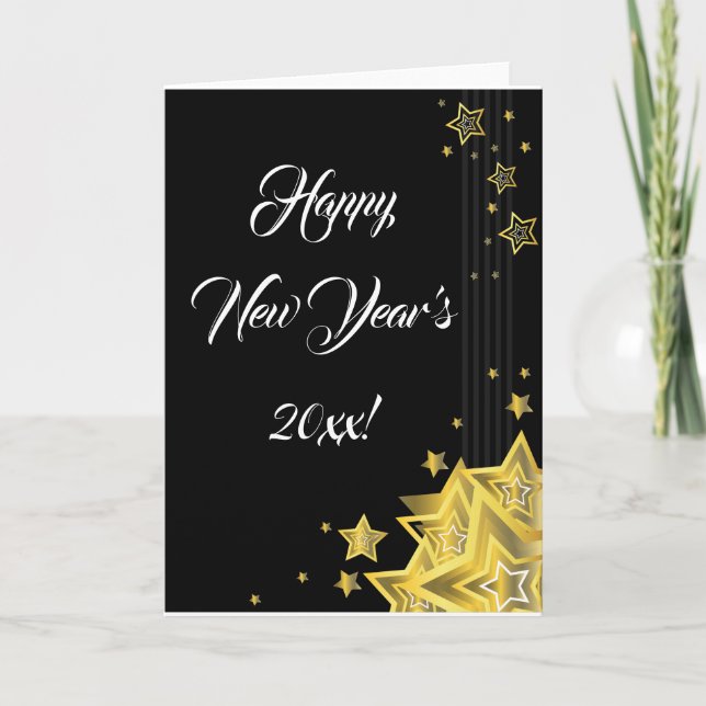 Star New Year's Eve | Greeting Card (Front)