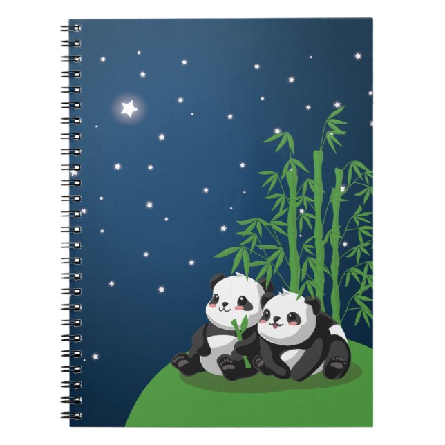 Star Night Panda Notebook (Front)