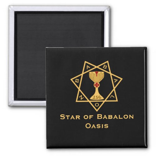 Star of Babalon Gold Logo Magnets