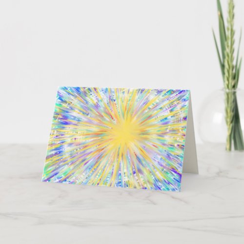 Star of Bethlehem abstract watercolor religious  Holiday Card