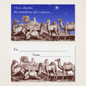 Star of Bethlehem Biblical Christmas Gift Cards (Front & Back)
