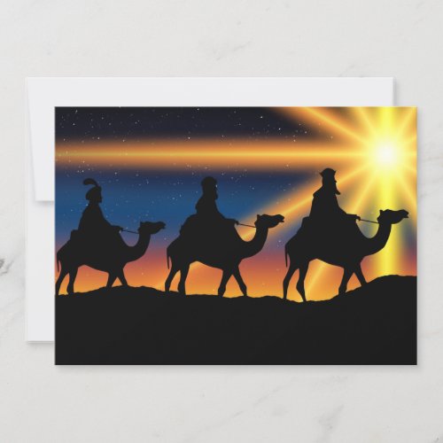 Star of Bethlehem Birth of Christ Card