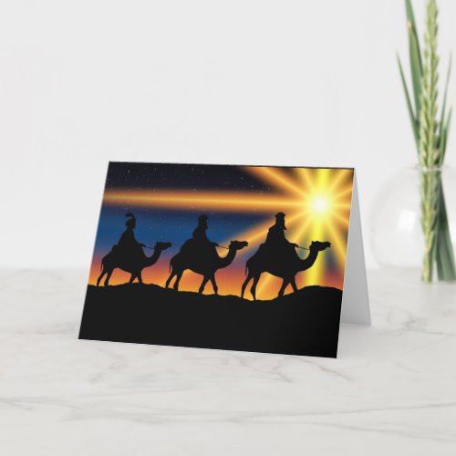Star of Bethlehem _ Birth of Christ Holiday Card