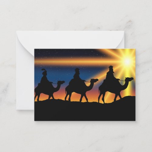 Star of Bethlehem _ Birth of Christ Note Card
