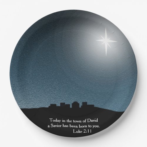 Star of Bethlehem birth of Jesus Paper Plates