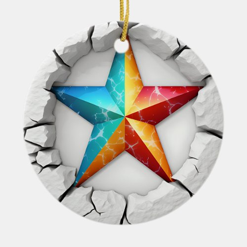 Star of Bethlehem Ceramic Ornament
