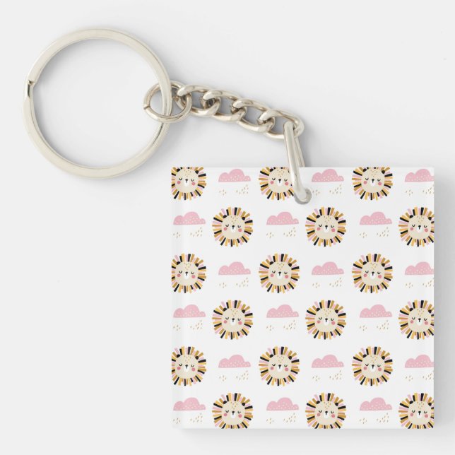 Star Of Bethlehem Flower Keychain (Front)