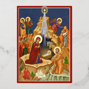 Star of Bethlehem Foil Invitation