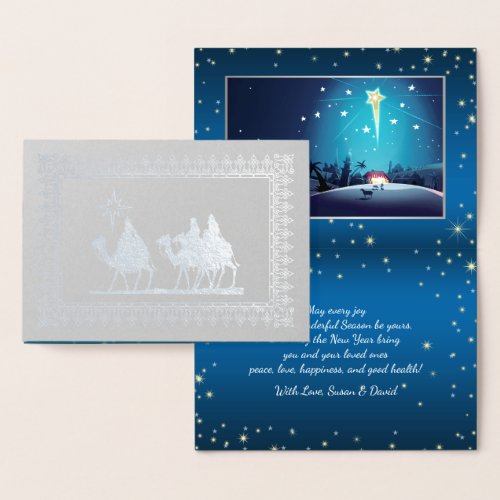 Star of Bethlehem Luxury Christmas Foil Card