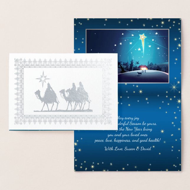 Star of Bethlehem Luxury Christmas Foil Card (Display)