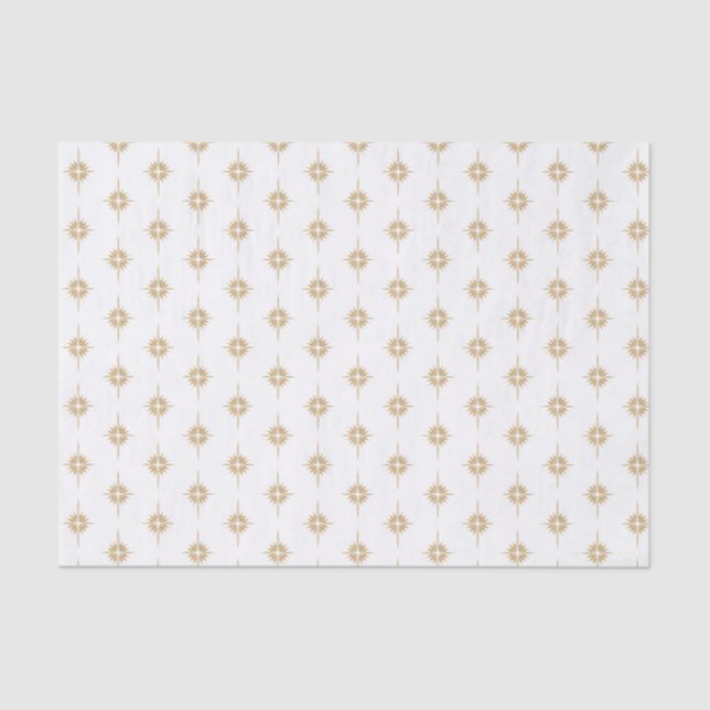 STAR OF BETHLEHEM Patterned Christmas Tissue Paper (Front)