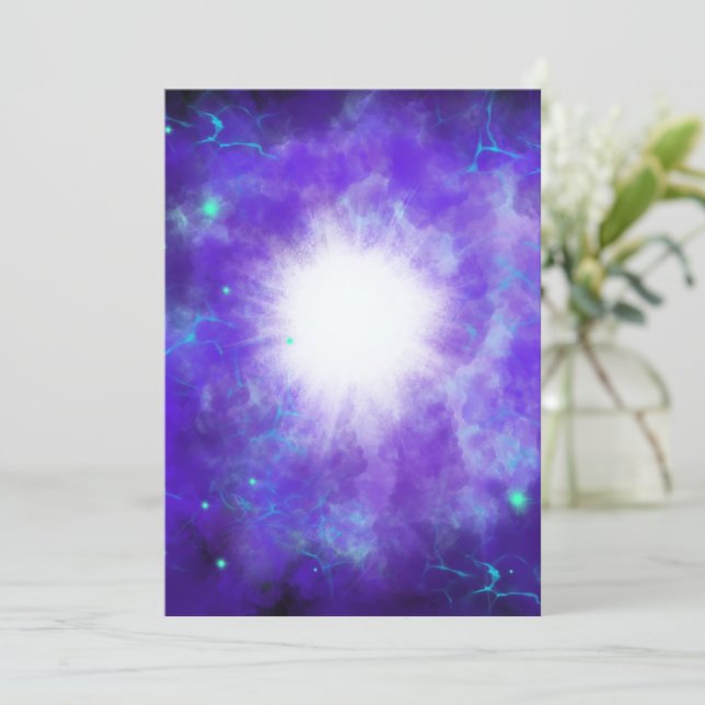 Star of Bethlehem personalized  Holiday Card (Standing Front)