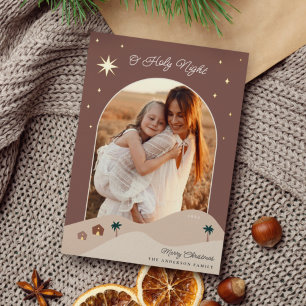 Star of Bethlehem Photo Foil Holiday Card