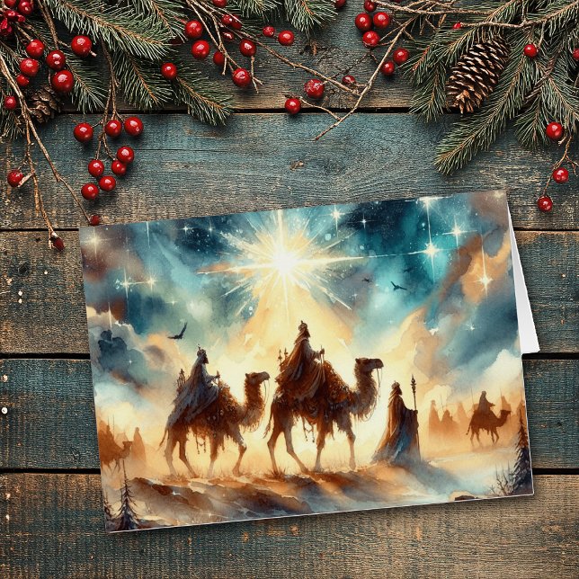 Star of Bethlehem with Magi Following Christmas Cards (Creator Uploaded)