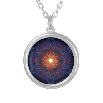 Star Of David 1 Silver Plated Necklace by politix at Zazzle