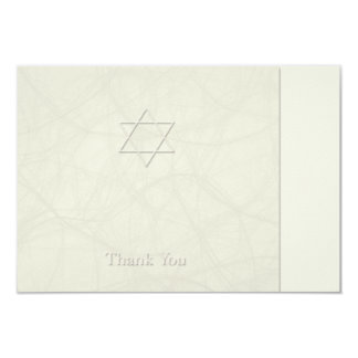 Star of David 1 Simple Sympathy Thank You Card