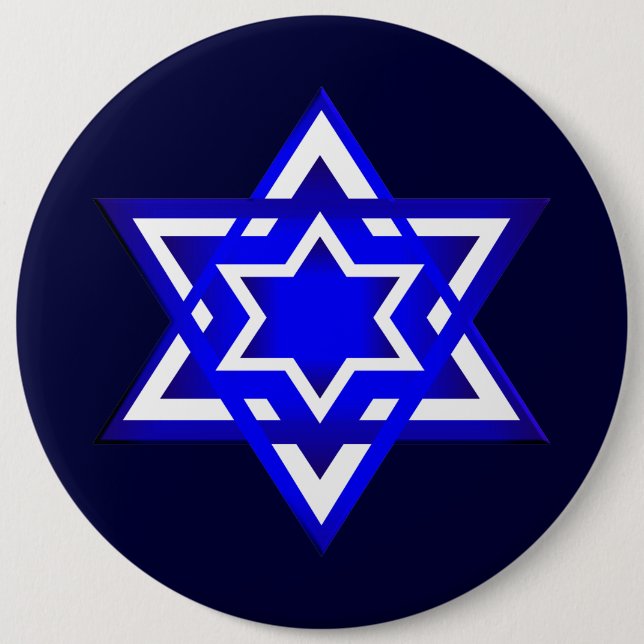 Star of David 3d Button (Front)