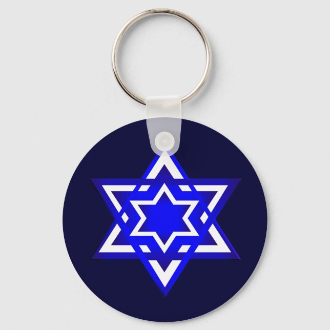 Star of David 3d Keychain (Front)
