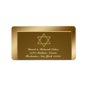 Star of David Address Labels