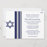 Star of David Bar Mitzvah Invitation<br><div class="desc">Simple Star if David for a Bar Mitzvah. Available in various colors.  



  


com</div>