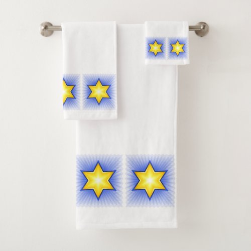 Star of David Bath Towel Set