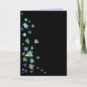 Star of David Black Invitation Bat Bar Mitzvah