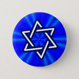 Star of David (Blue) Button