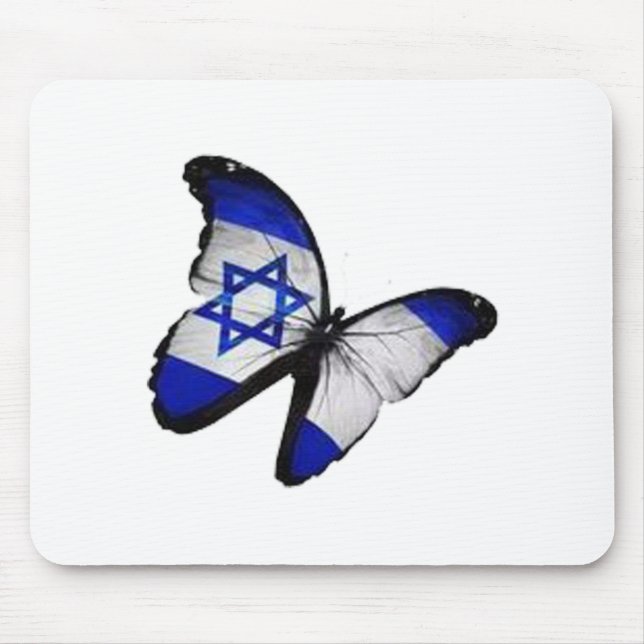Star of David Butterfly Mouse Pad (Front)