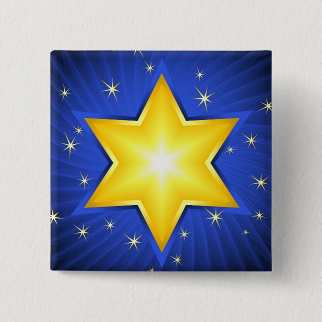 Star of David Button (Front)