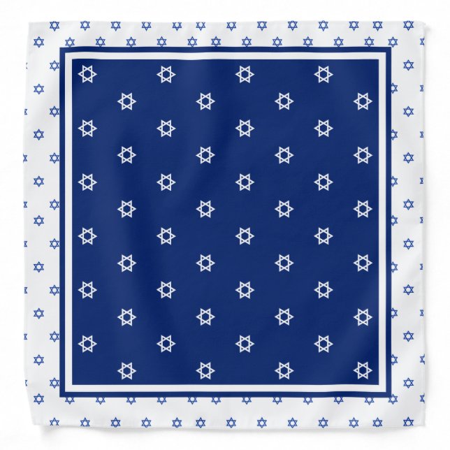 Star Of David Candle Lighting Head Cover Bandana (Front)