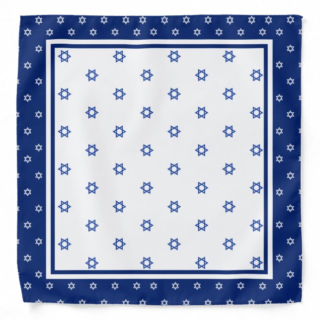 Star Of David Candle Lighting Head Cover Bandana (Front)